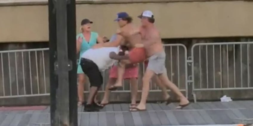 alabama police issue arrest warrants for riverfront brawl caught on video