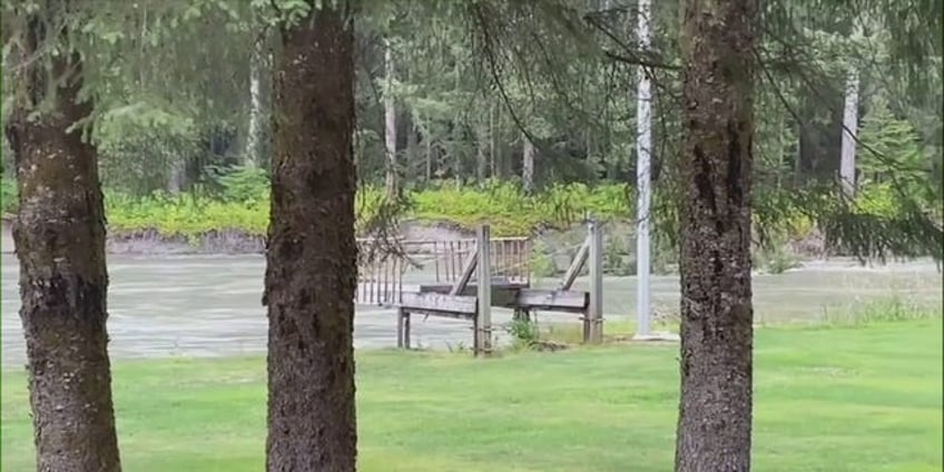 alaska river floods after suicide basin broke in mendenhall glacier