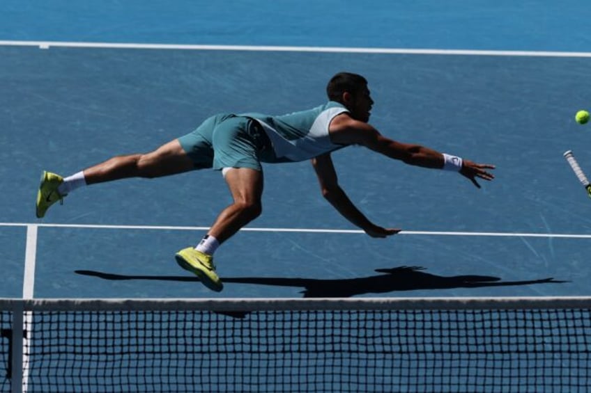 Spain's Carlos Alcaraz is into the Australian Open quarter-finals