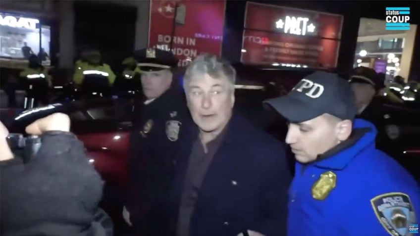 Alec Baldwin during NYC protests