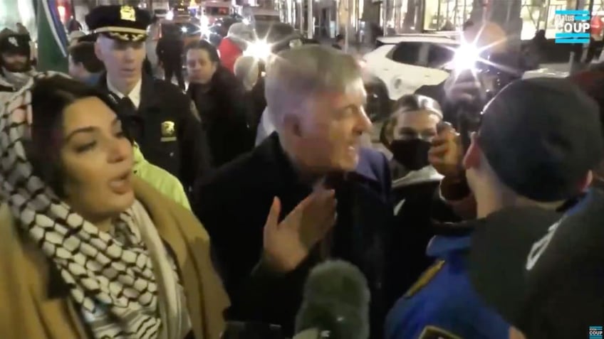 Alec Baldwin shouting at activist