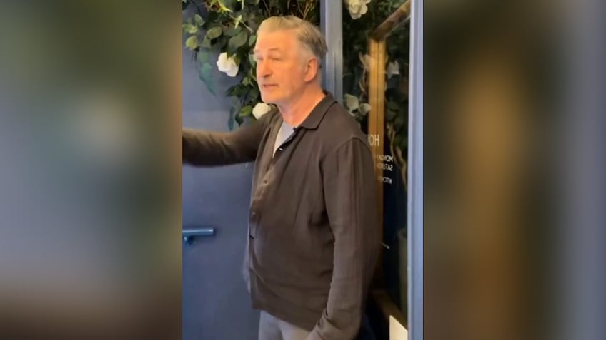 Alec Baldwin smacks the phone of an anti-Israel agitator who demanded he say "Free Palestine."