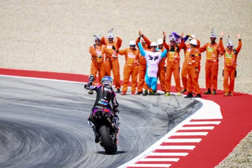 Spanish rider Aleix Espargaro won the Catalunya MotoGP Sprint race in what is his final se