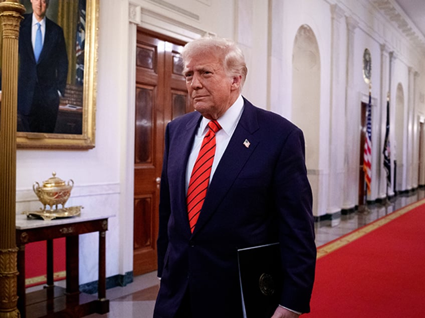 WASHINGTON, DC - FEBRUARY 05: U.S. President Donald Trump arrives to sign the "No Men