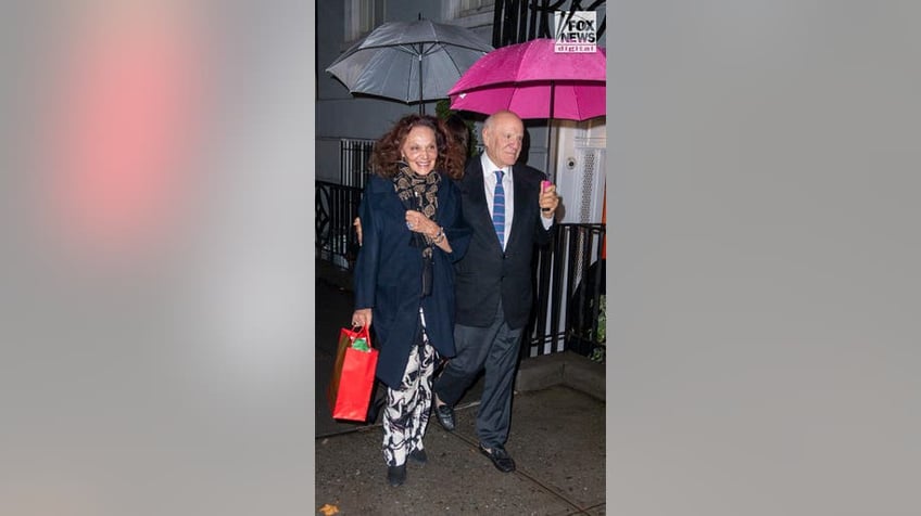 Guests leave the engagement party of Huma Abedin and Alex Soros