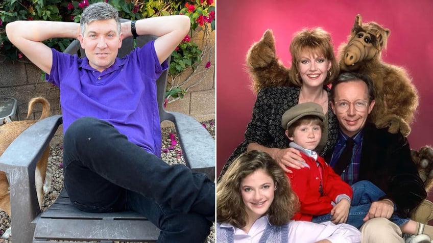 benji gregory sitting in a chair/benji gregory with alf cast