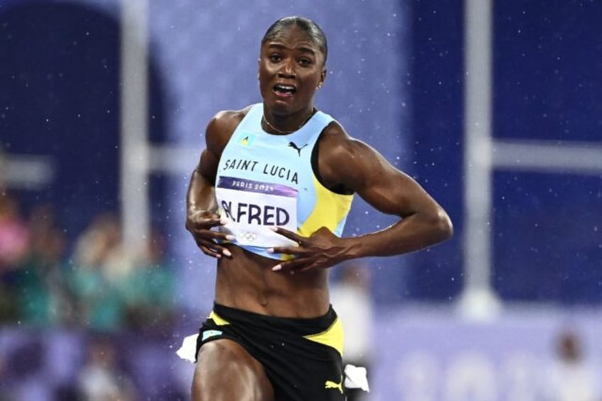 Julien Alfred pulled off a surprise by winning the women's Olympic 100m final for St Lucia