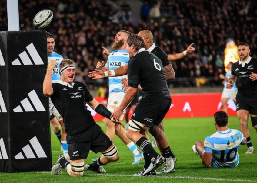 New Zealand lock Sam Darry scored his first try for the All Blacks in the defeat to Argent