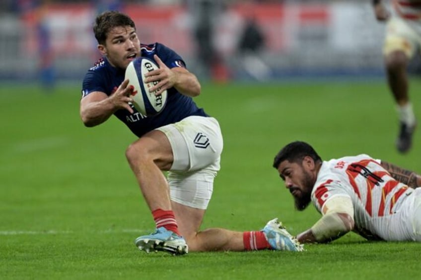 Antoine Dupont made the first of his 53 Test appearances in 2017