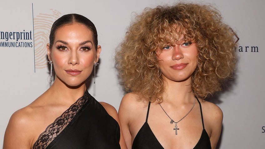 Allison Holker and her daughter on the red carpet for an event