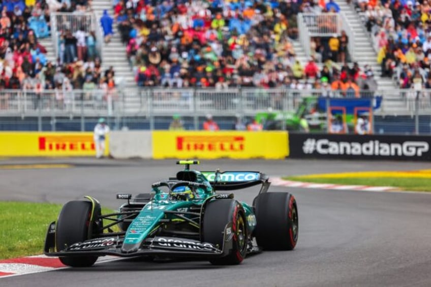 Aston Martin's Spanish driver Fernando Alonso was fastest in practice for the Canadian F1