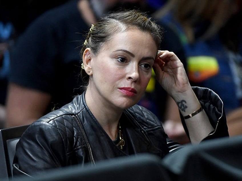 LAS VEGAS, NEVADA - OCTOBER 02: Actress Alyssa Milano attends the 2020 Gun Safety Forum hosted by gun control activist groups Giffords and March for Our Lives at Enclave on October 2, 2019 in Las Vegas, Nevada. Nine Democratic presidential candidates are taking part in the forum to address gun …