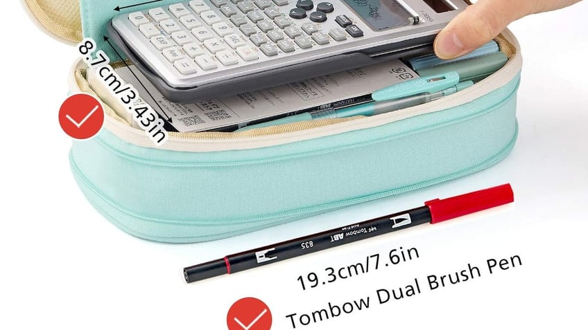 Try a large capacity pencil pouch.