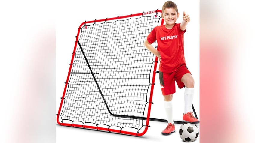 Up your soccer skills with a rebounder.