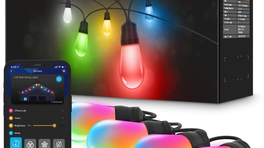 You can sync these lights to music with your phone.