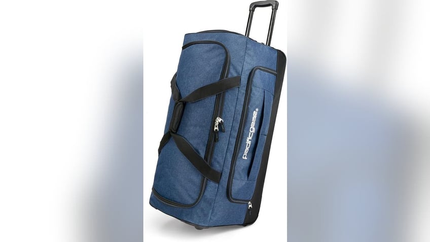 Pack what you need in this rolling duffle bag.