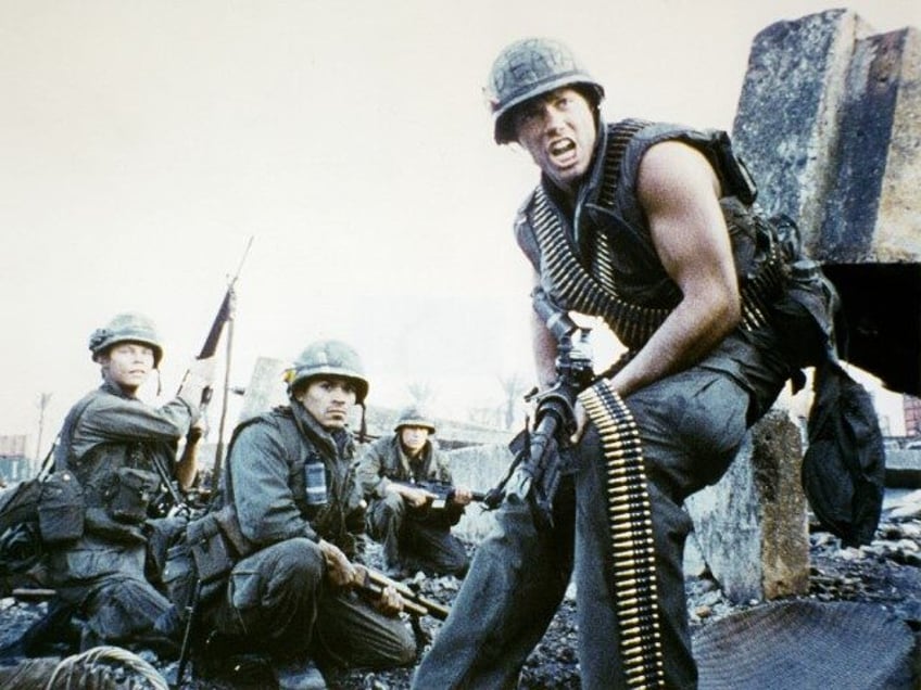 Actor Adam Baldwin on the set of "Full Metal Jacket". (Photo by Sunset Boulevard/Corbis vi