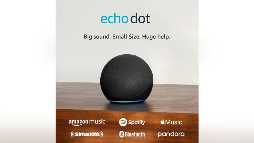 Play all your favorite music and podcasts with an Echo Dot. 