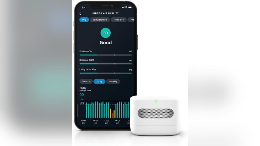 Easily monitor your home's air quality. 