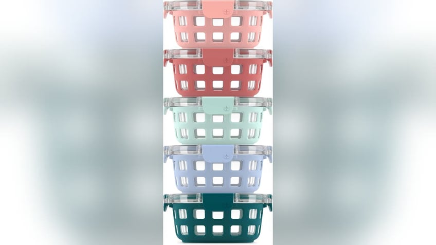 Replace plastic containers with these glass ones.