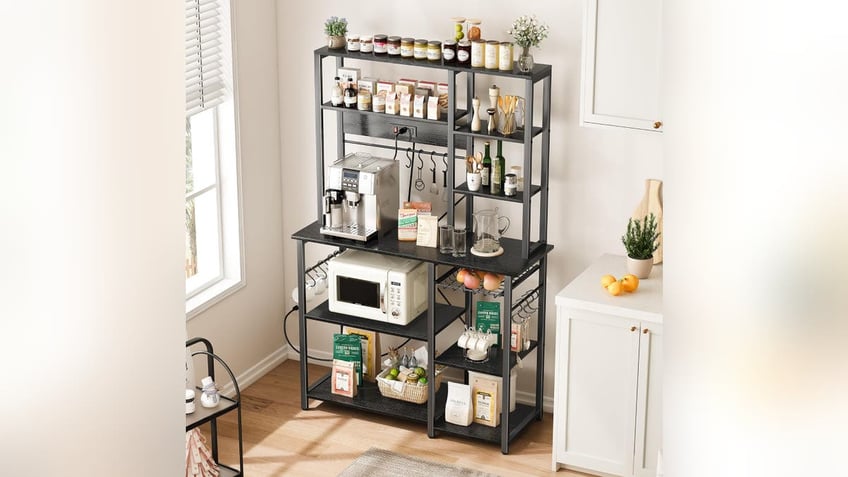 You'll have enough space for all your appliances and cooking needs with this bakers rack. 