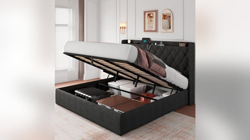 A great bed frame for storage and style. 