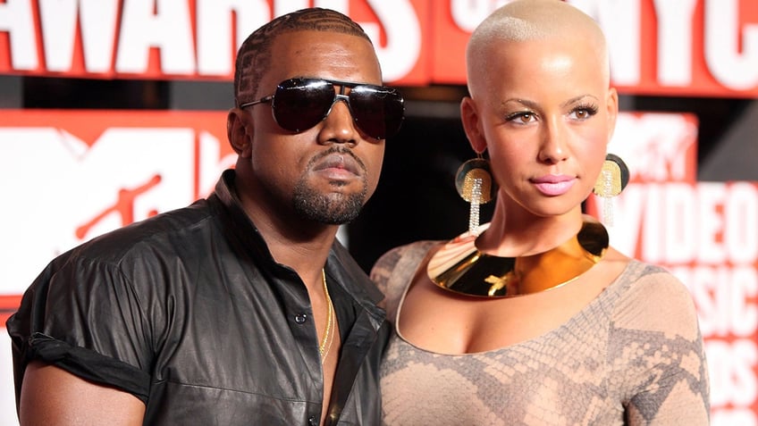 Ye and Amber Rose