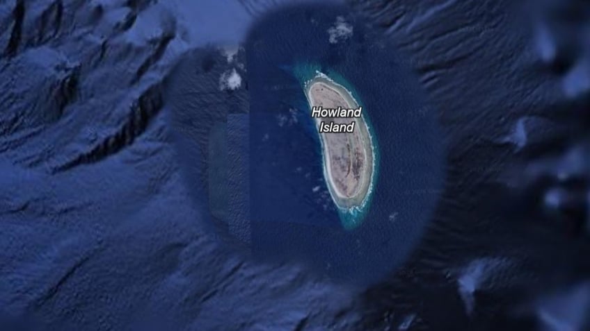 Google Earth image of Howland Island
