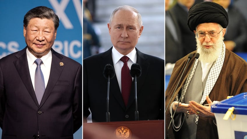 Xi Putin and Khamenei split