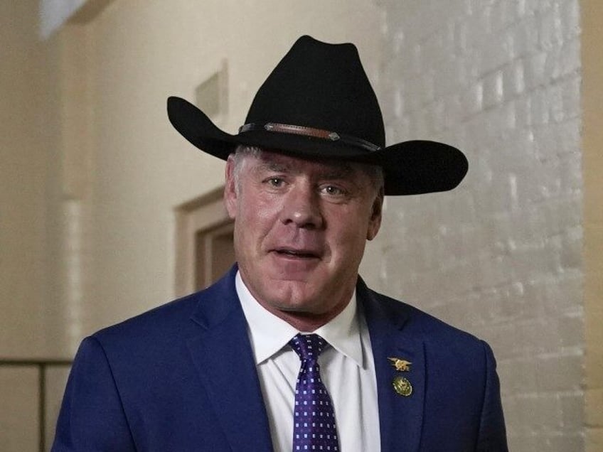 Rep.-elect Ryan Zinke, R-Mont., walks from a closed-door meeting with the GOP Conference d