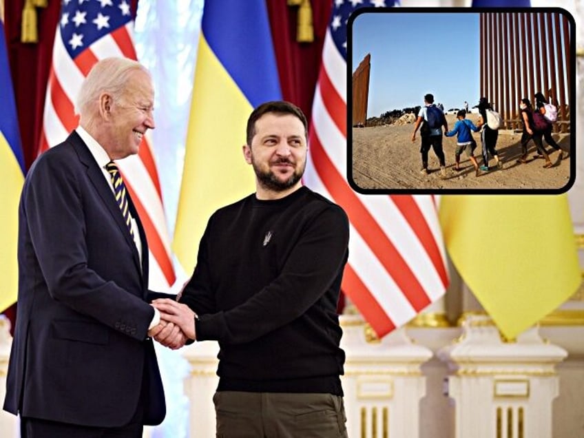 america last bidens billions for ukraine could have built a wall two times across us mexico border