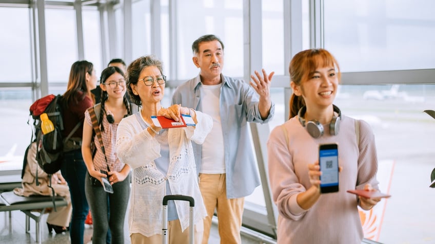 people boarding plane