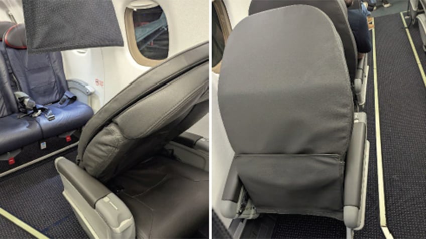 Damaged seat American Eagle flight 4162