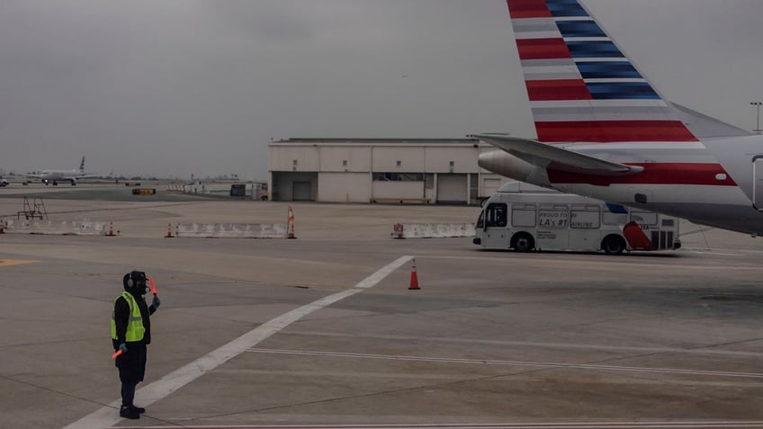 American Airlines worker