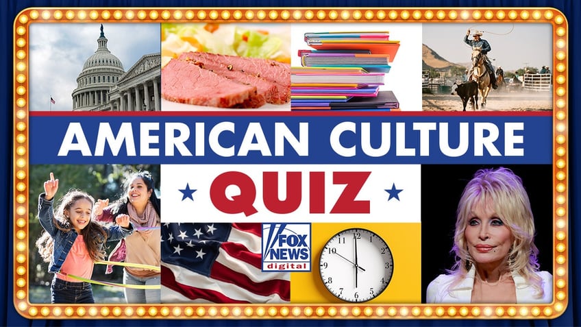 American Culture Quiz collage