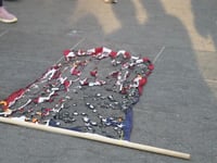 American flag burned, left in charred bits on July 4