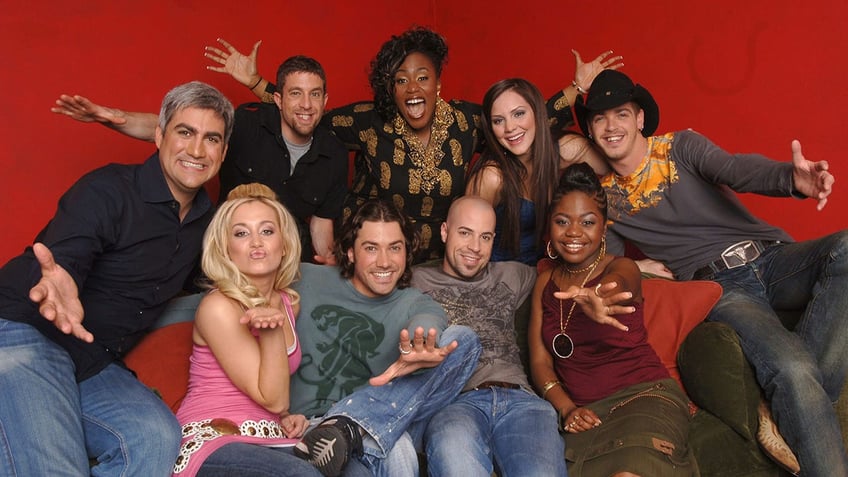 (Top Row, L-R) Taylor Hicks, Elliott Yamin, Mandisa Hundley, Katharine McPhee, Bucky Covington; (Bottom Row L-R) Kellie Pickler, Ace Young, Chris Daughtry, and Paris Bennett