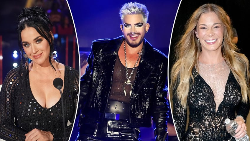 A split image of Katy Perry, Adam Lambert and LeAnn Rimes