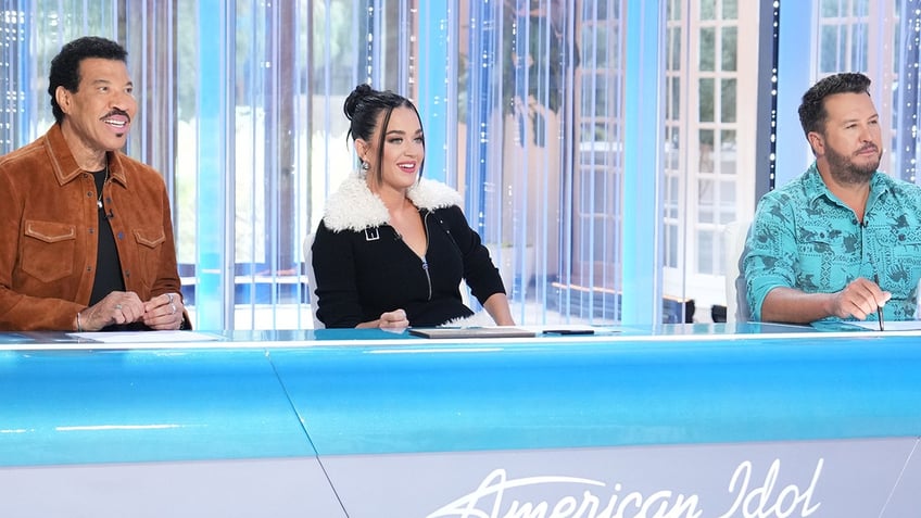 Lionel Richie, Katy Perry and Luke Bryan behind the judging table