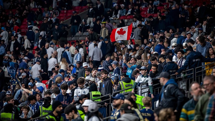 Canadian fans in Vancouver