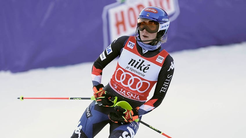 Mikaela Shiffrin after race