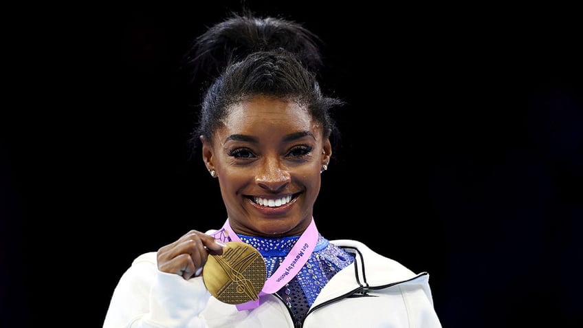 american simone biles becomes most decorated gymnast of all time it was emotional