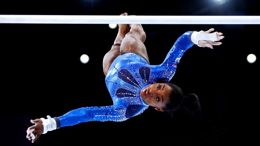 american simone biles becomes most decorated gymnast of all time it was emotional