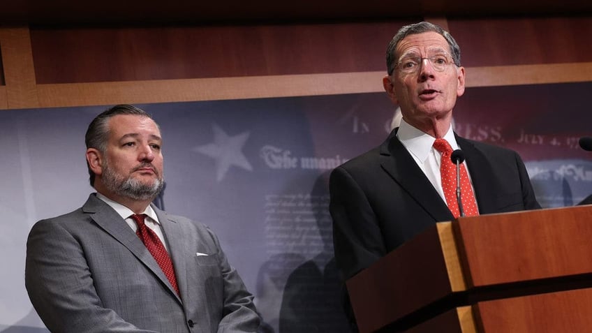 Sens. Ted Cruz and John Barrasso, of Texas and Wyoming,