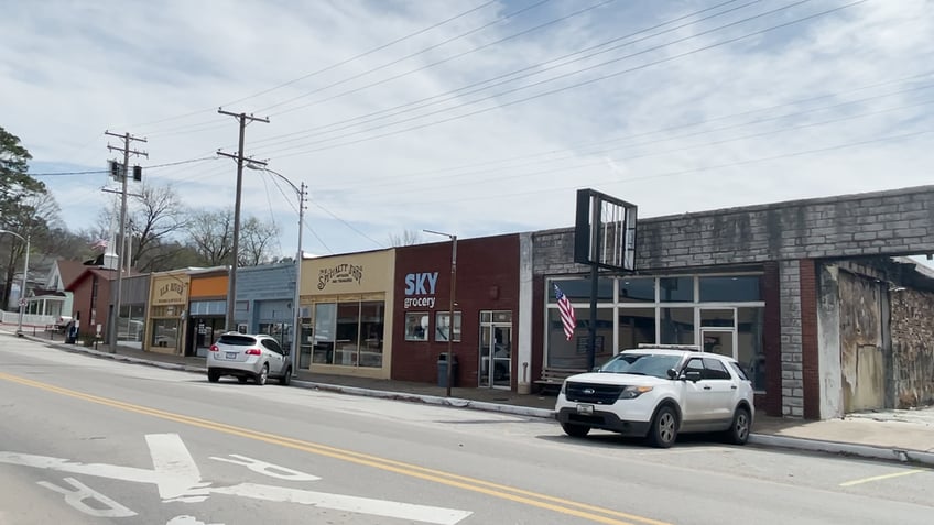 mainstreet in Noel, Missouri 