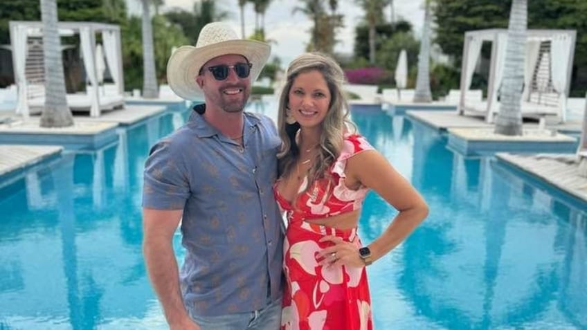 Ryan Watson and Valerie Watson on vacation in Turks and Caicos.