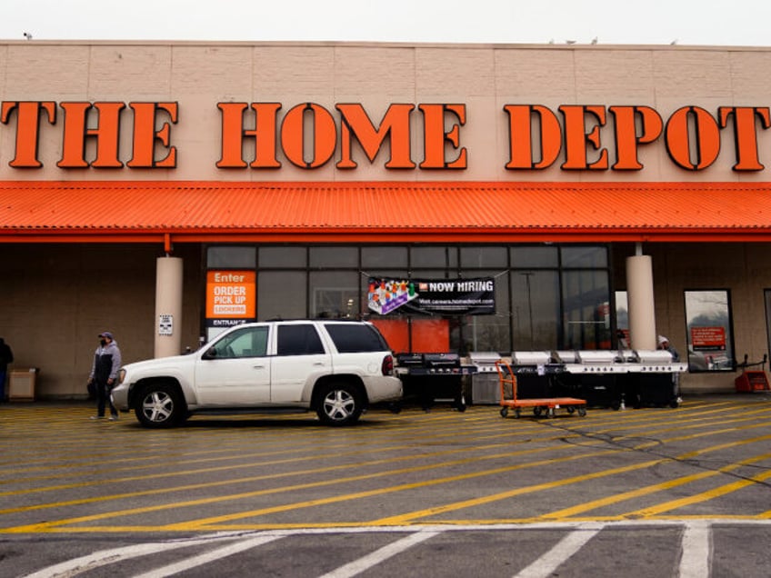 The Home Depot improvement store is seen in Philadelphia, Tuesday, Feb. 22, 2022. Home Dep