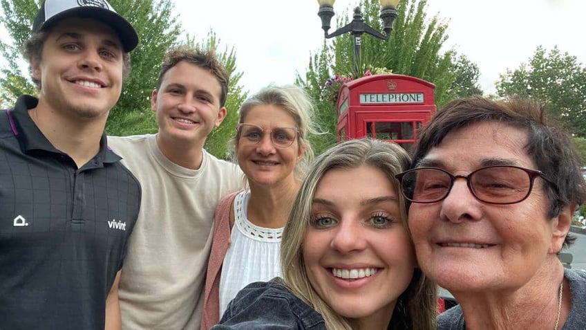 Julie Lenkoff (far right) pictured with her family.