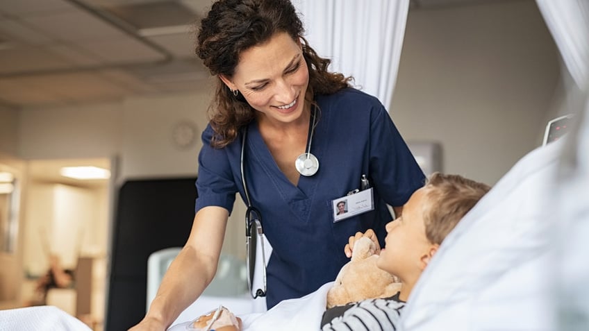 Nurse with child