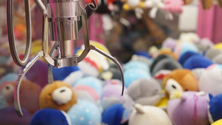 claw machine stock photo